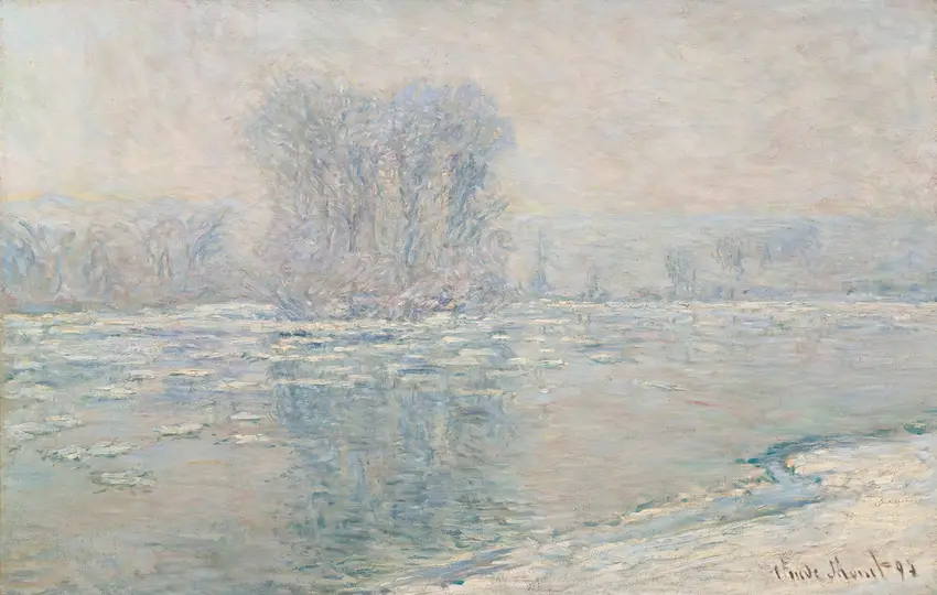 Glaçons, Effet Blanc (1893) by Claude Monet